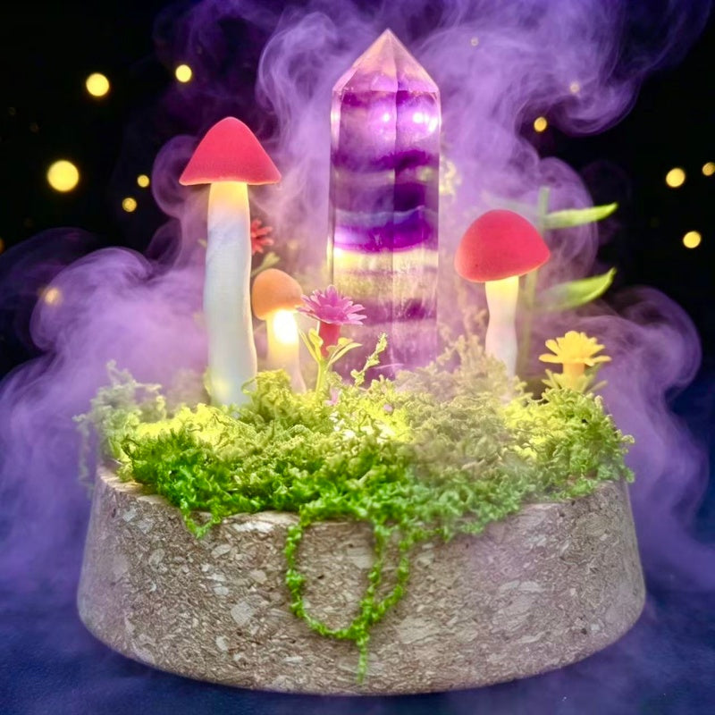 Natural Crystal Quartz Night lamp.
