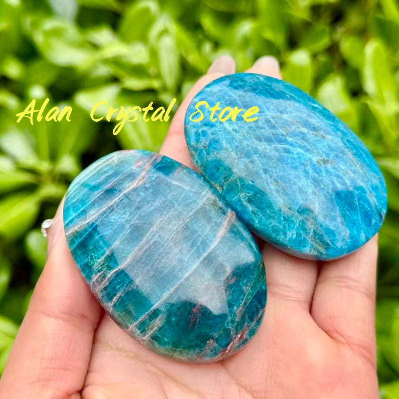 Blue Apatite Palm Stone
