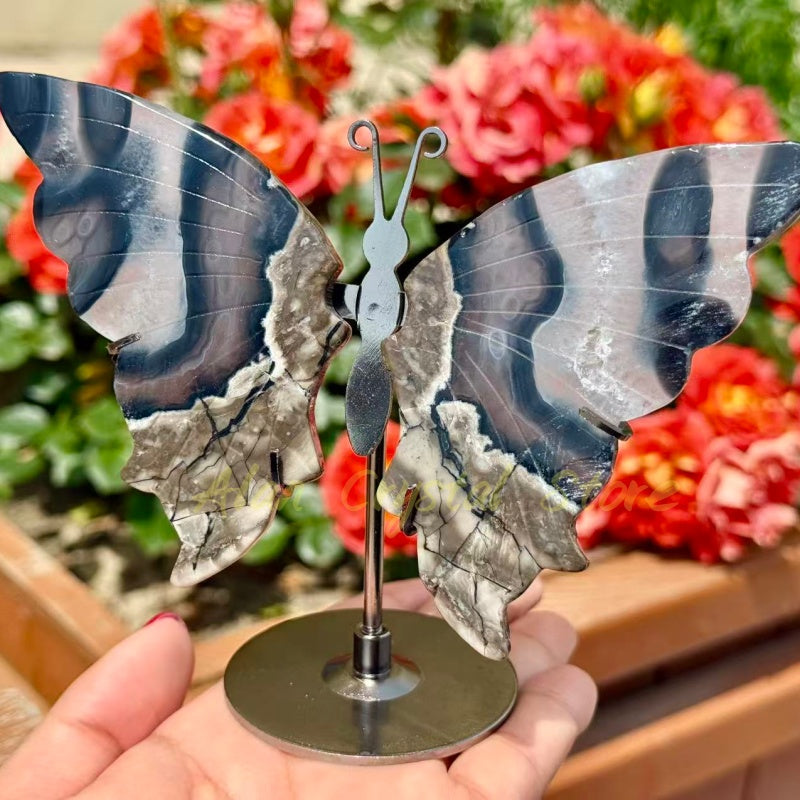 Volcano Agate Butterfly Wings