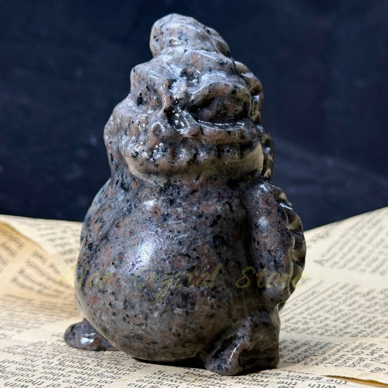 Natural Yooperlite Demon Carving.