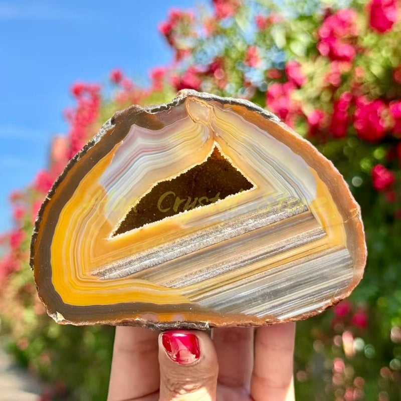 Druzy Geode Agate Bookshelf & Decoration