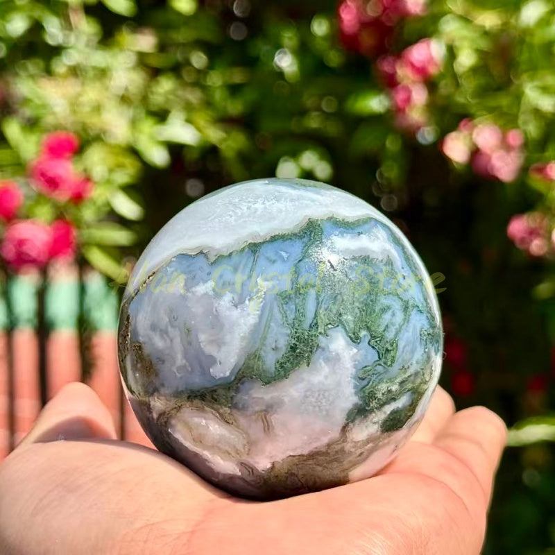 Moss Agate Sphere