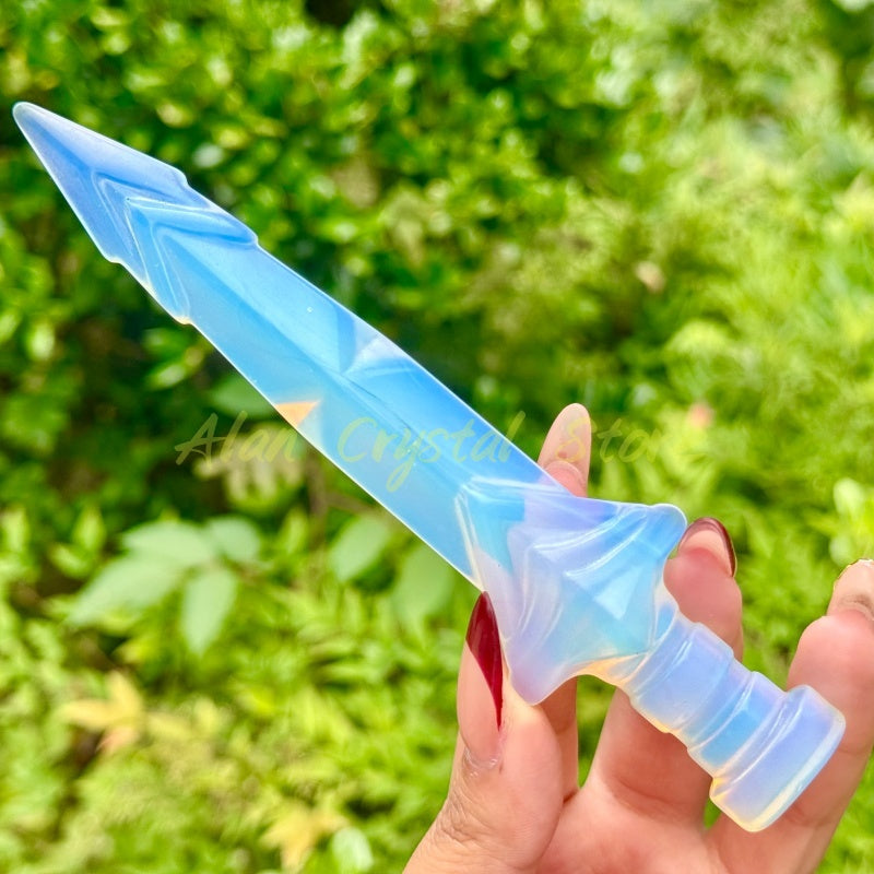 Opalite Sword Carving.1PC