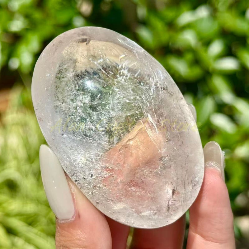 Clear Quartz Palm Stone