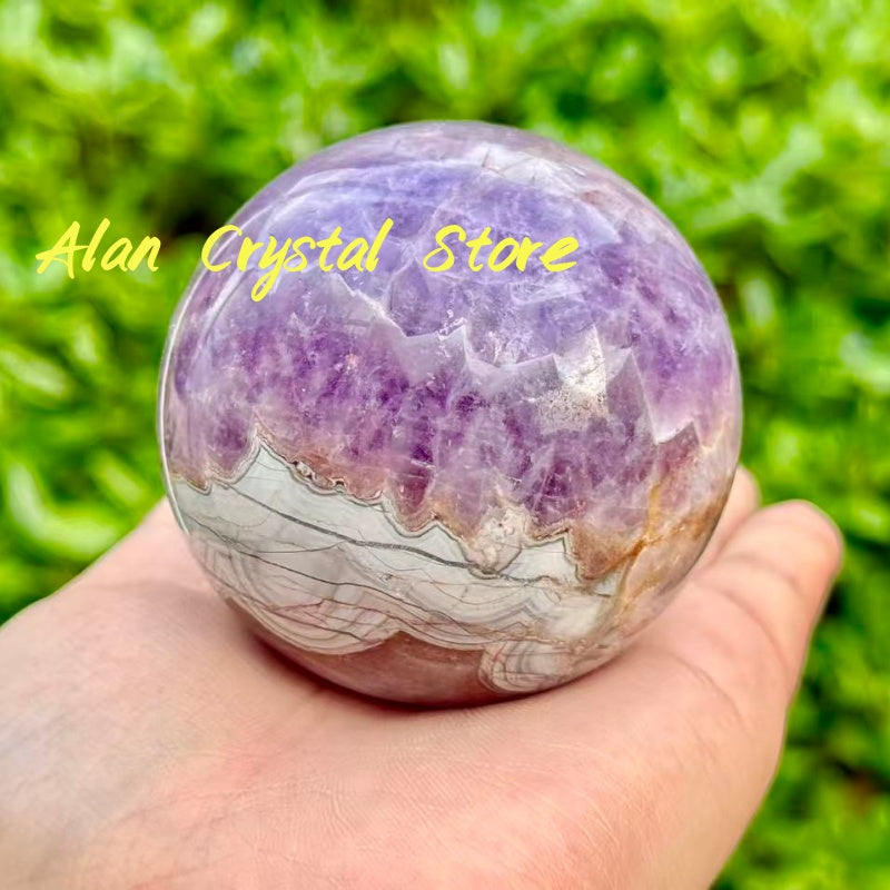 Amethyst Agate Sphere