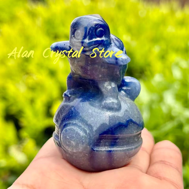 Blue Aventurine Squirtle Carving