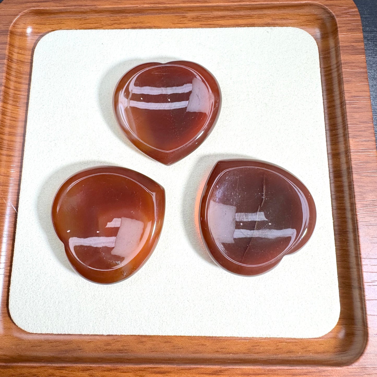 Mixed Crystal Heart Worry Stone