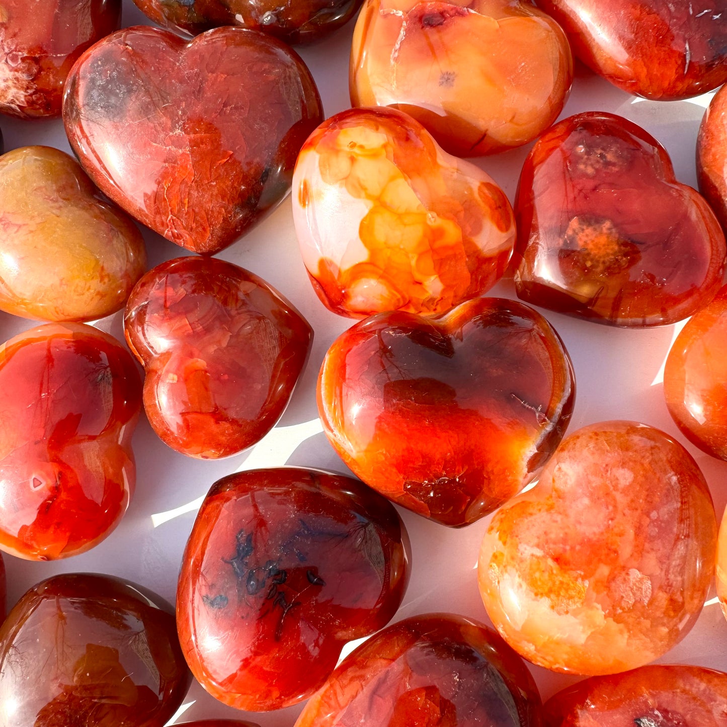 Red Carnelian Heart