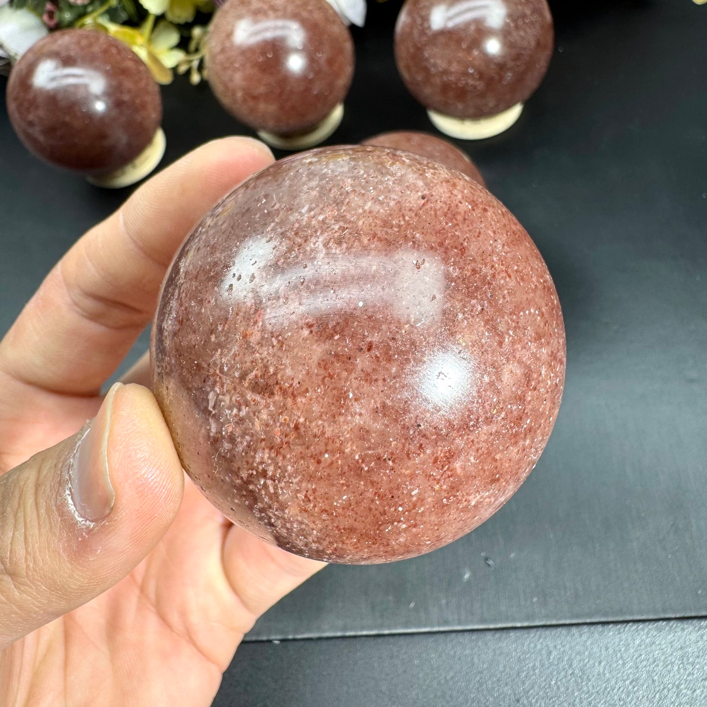 Strawberry Quartz Sphere