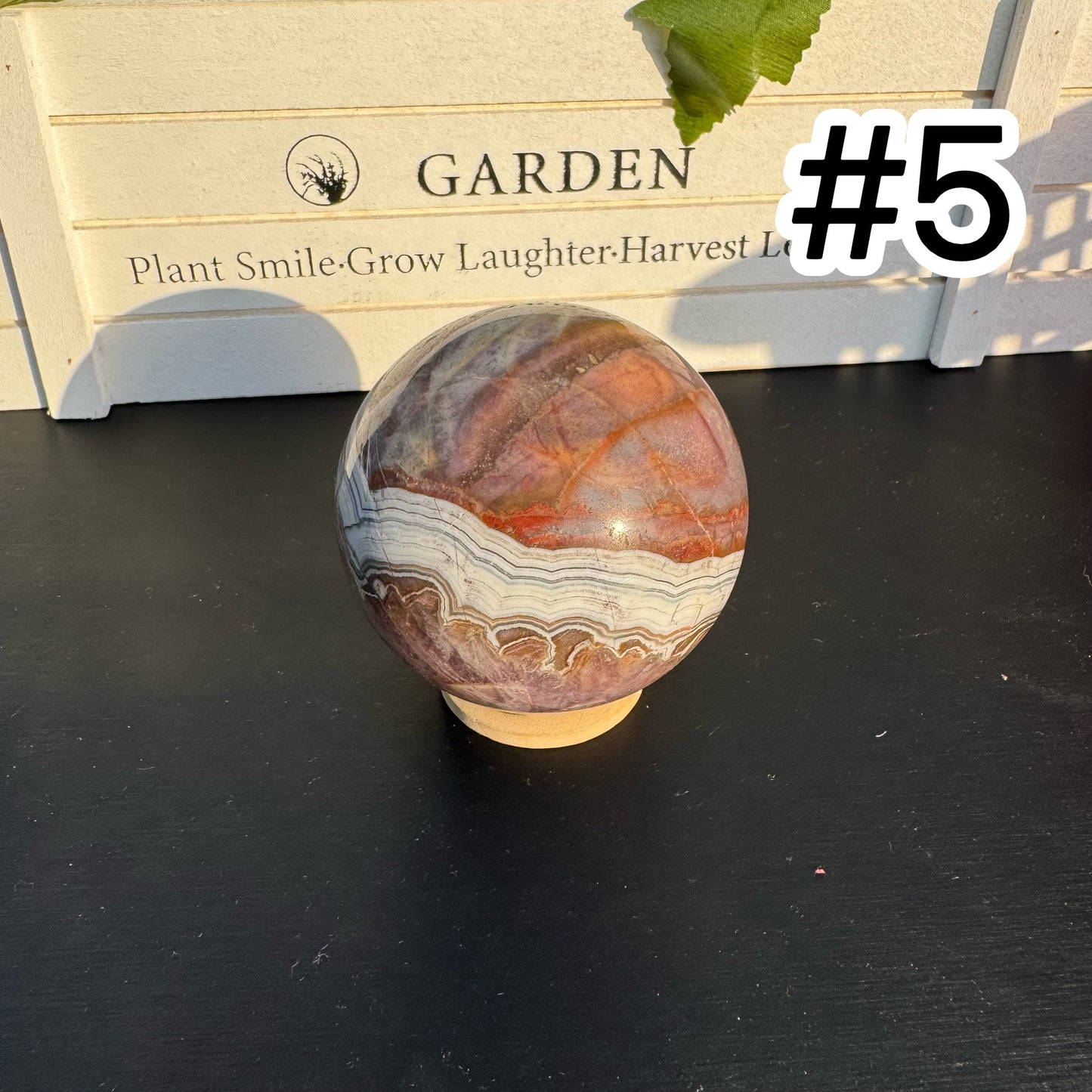 Amethyst Agate Sphere