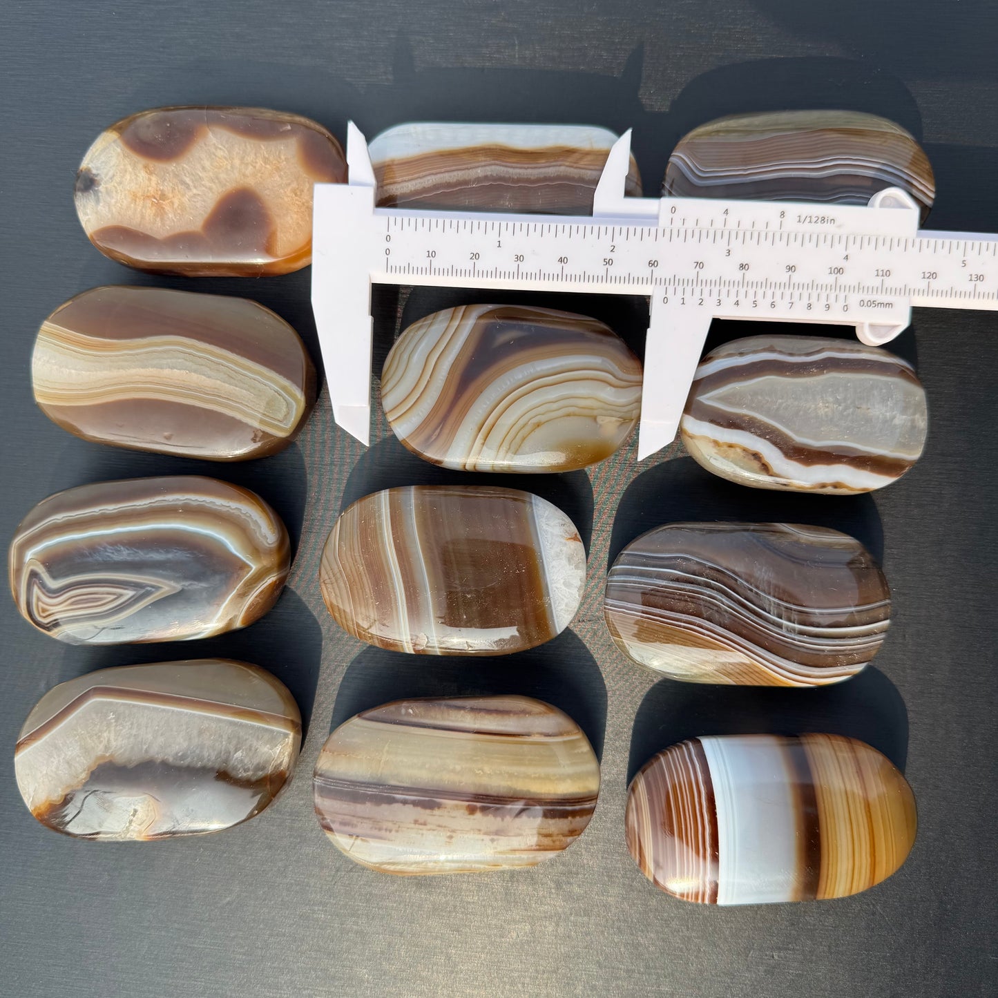 Brown Sardonyx Plam Stone