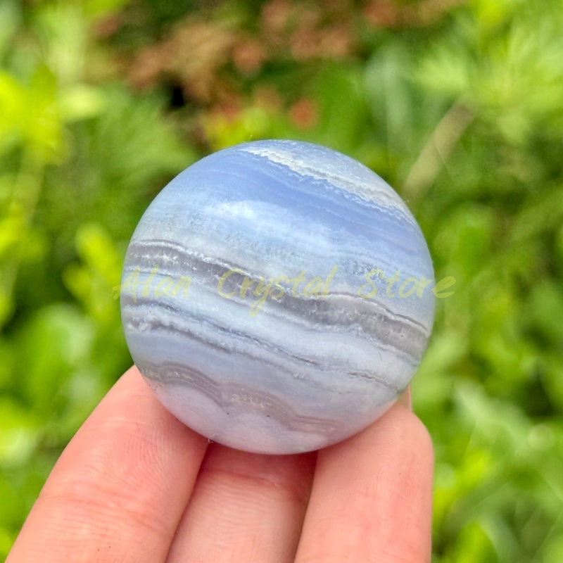 Natural Blue Lace Agate Sphere.1PC