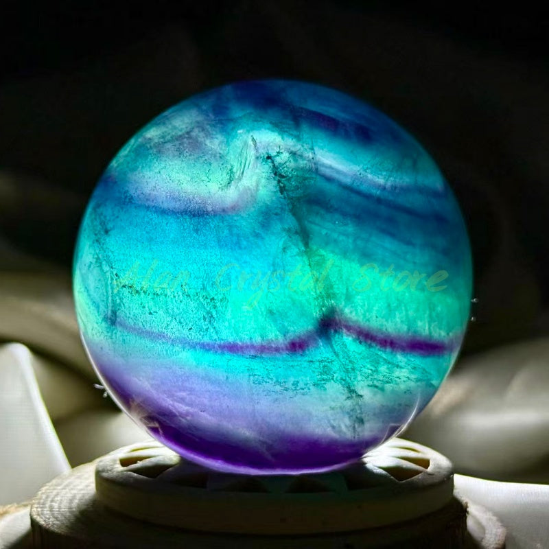 Rainbow Fluorite Sphere