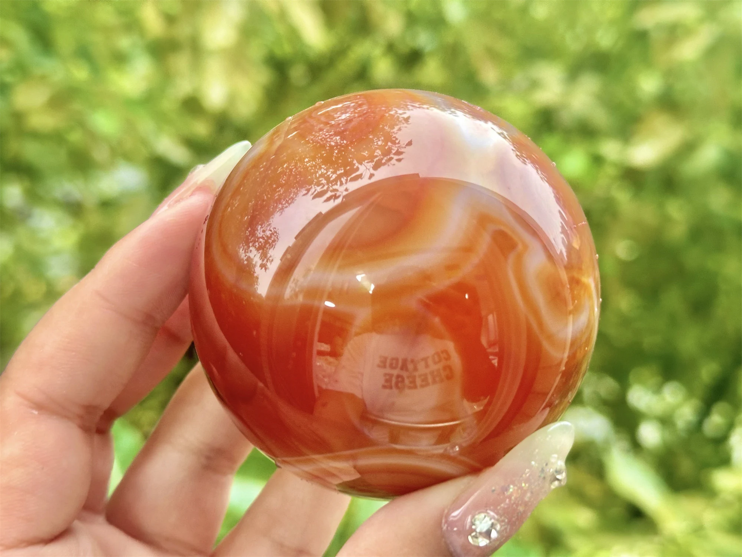 Natural Red Agate Sphere,Agate Geode Ball.Crystal quartz Ball+Free Base