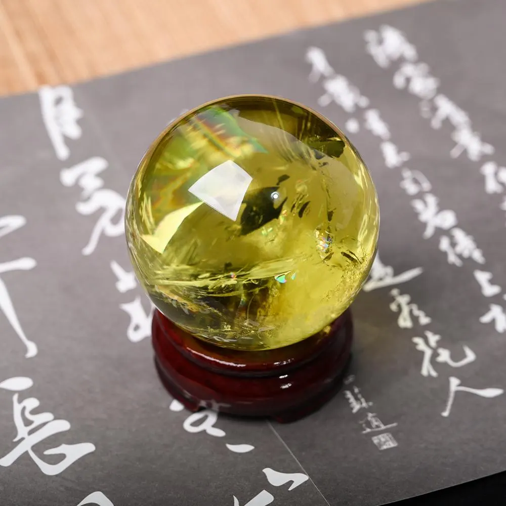 Natural Citrine Sphere,High Quality Ball.
