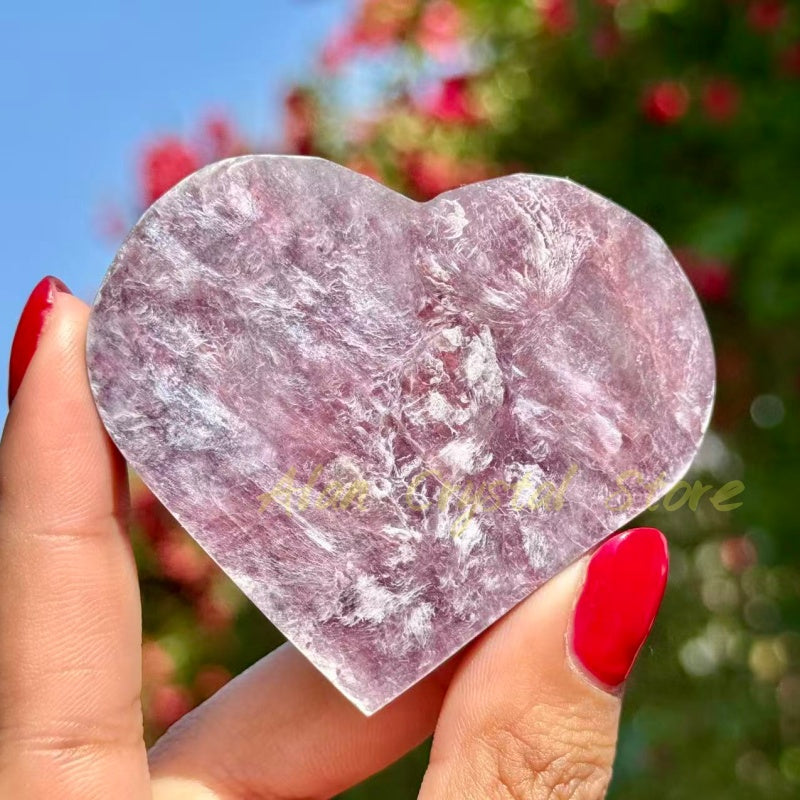 Healing Purple Mica Heart