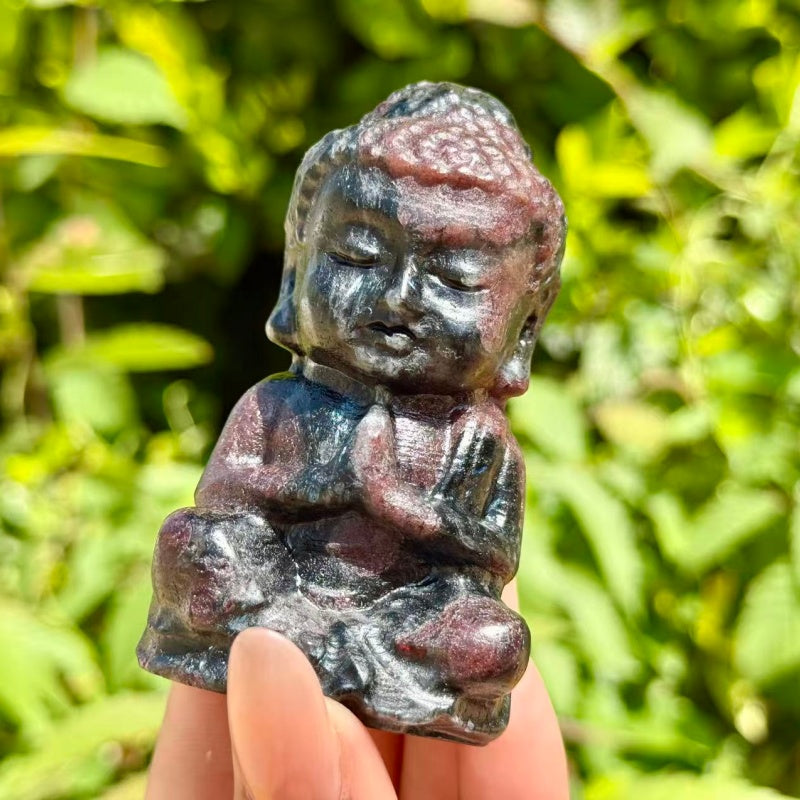 Natural Crystal Quartz Buddha.Hand Carved Buddha.1PC