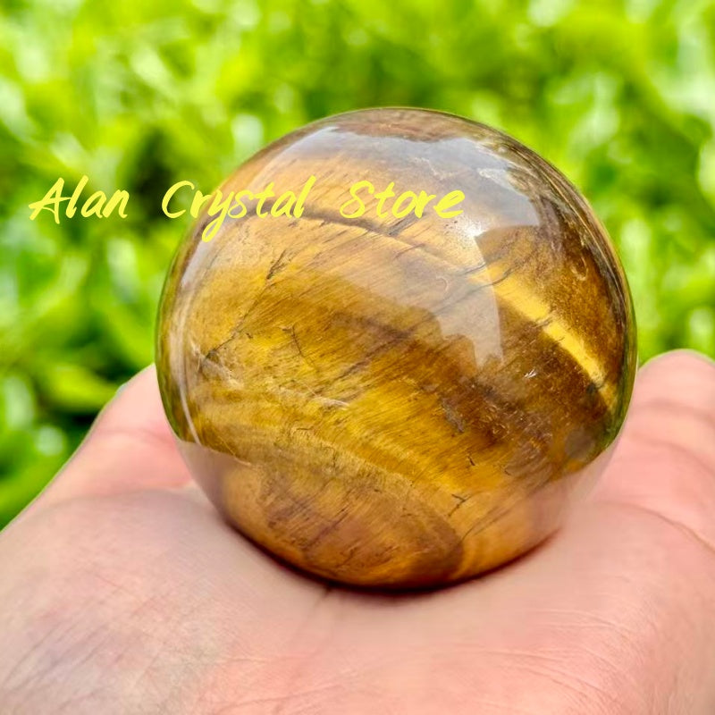 Yellow Tiger Eye Stone Sphere