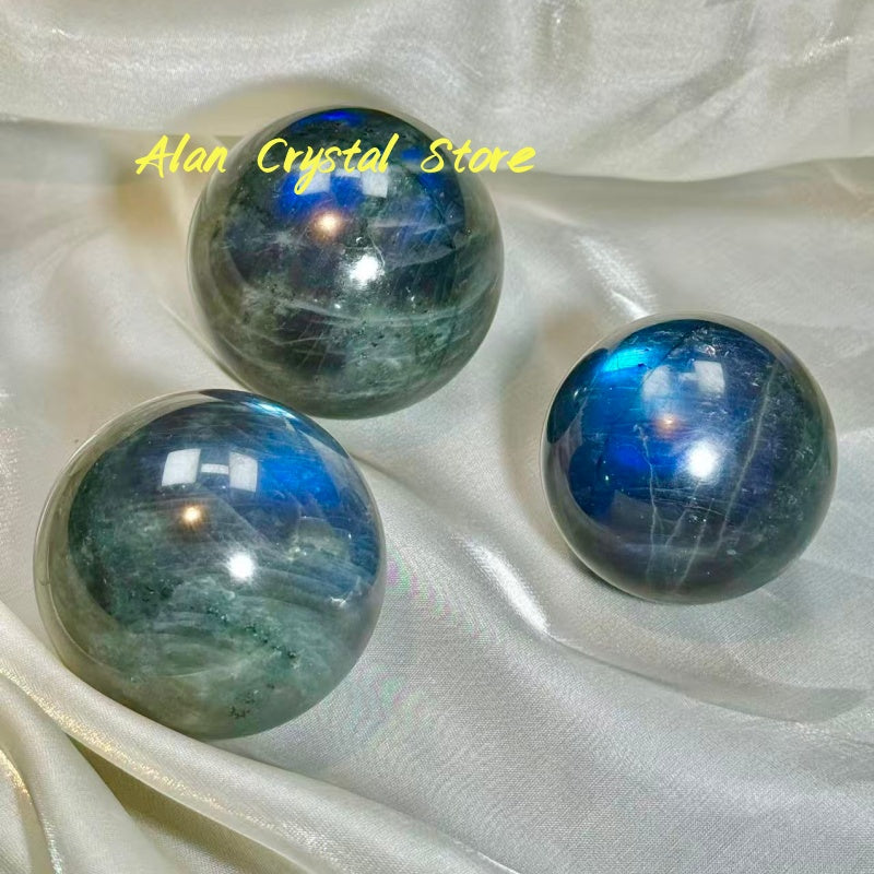 Devil Blue Labradorite Sphere