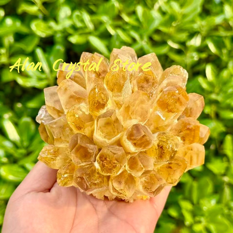 Yellow Pineapple Crystal Cluster