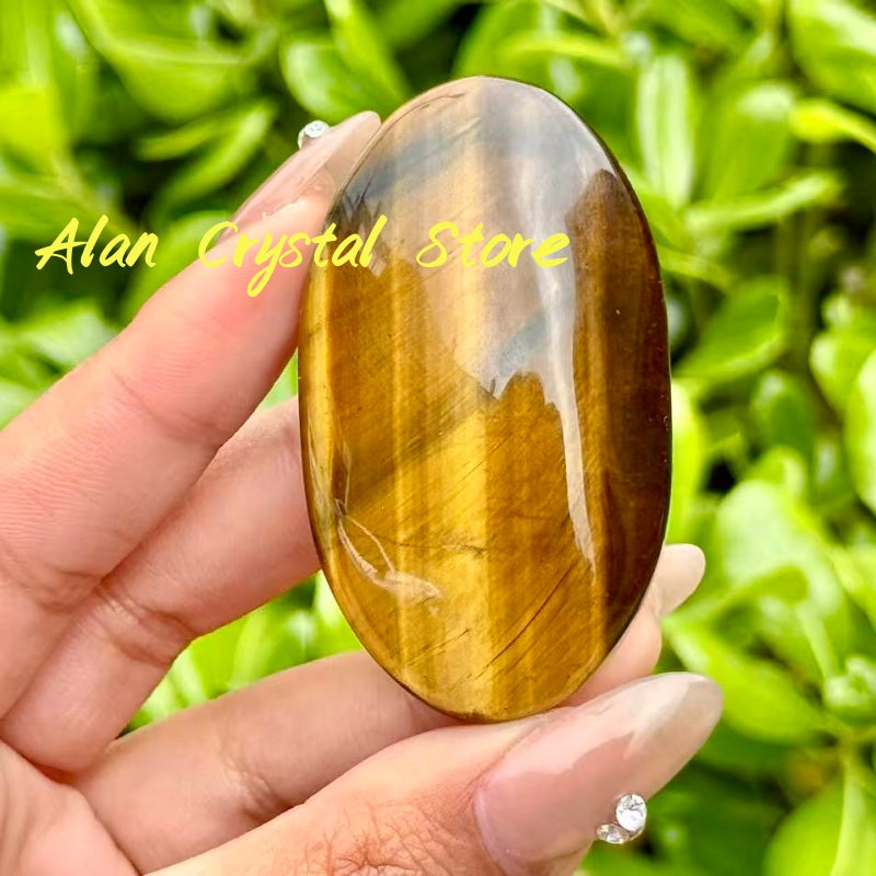 Tiger Eye Palm Stone