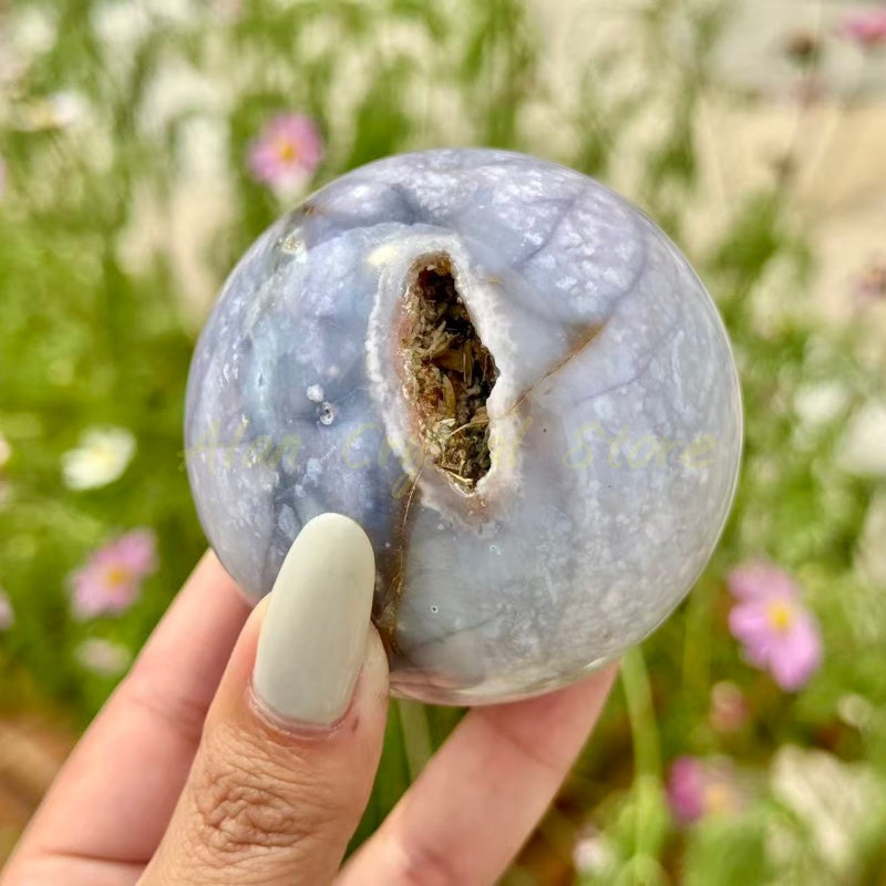 Purple Chalcedony Sphere
