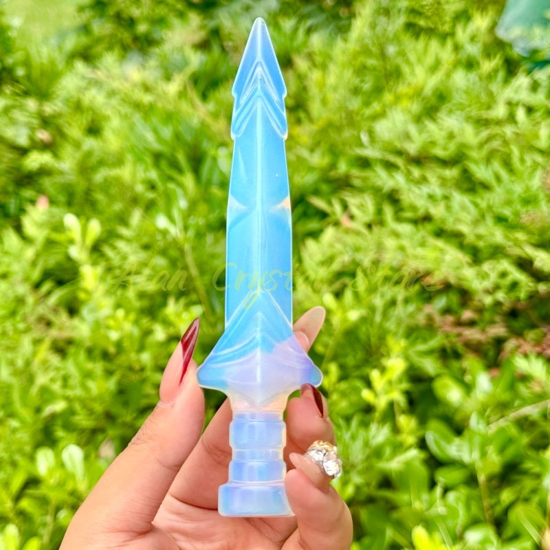 Opalite Sword Carving.1PC