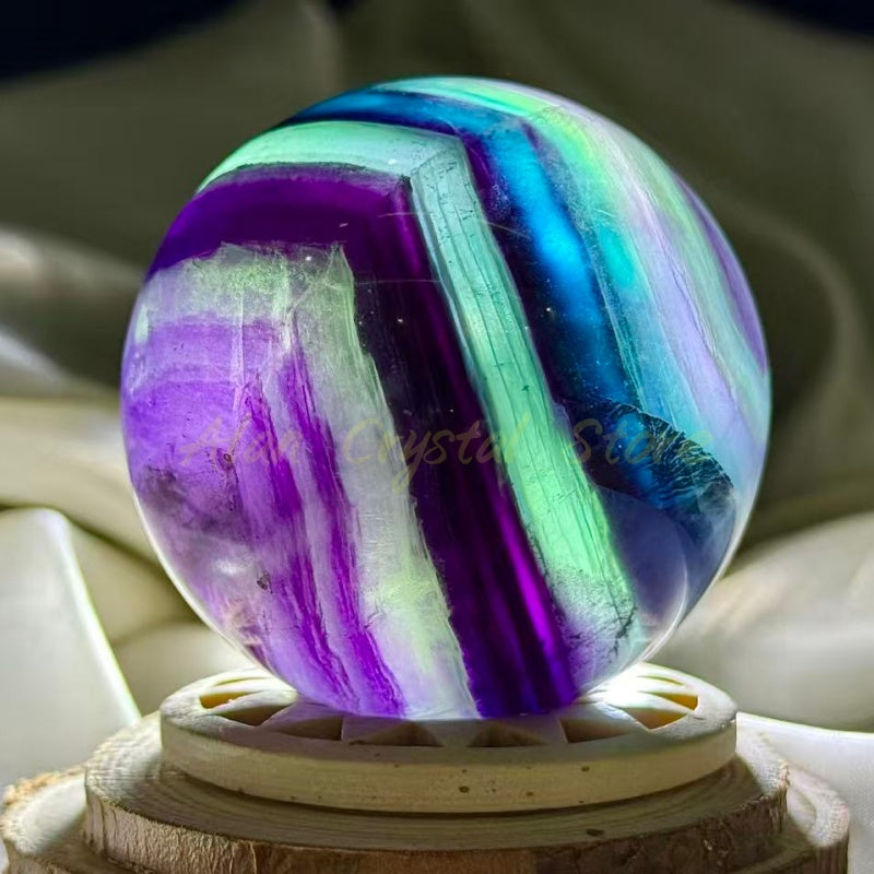 Rainbow Fluorite Sphere