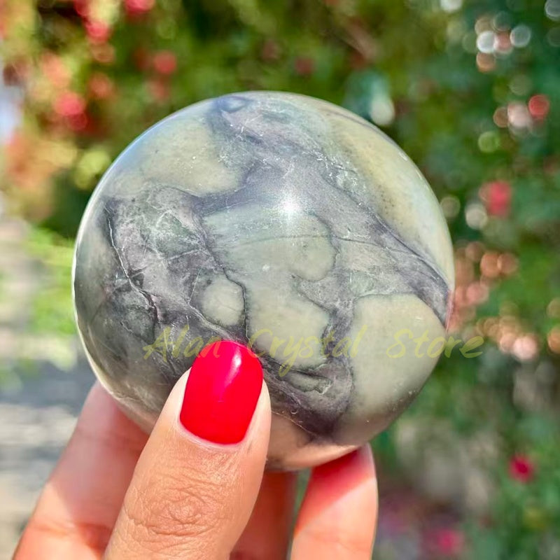 7CM+ Natural Jade Sphere.1PC