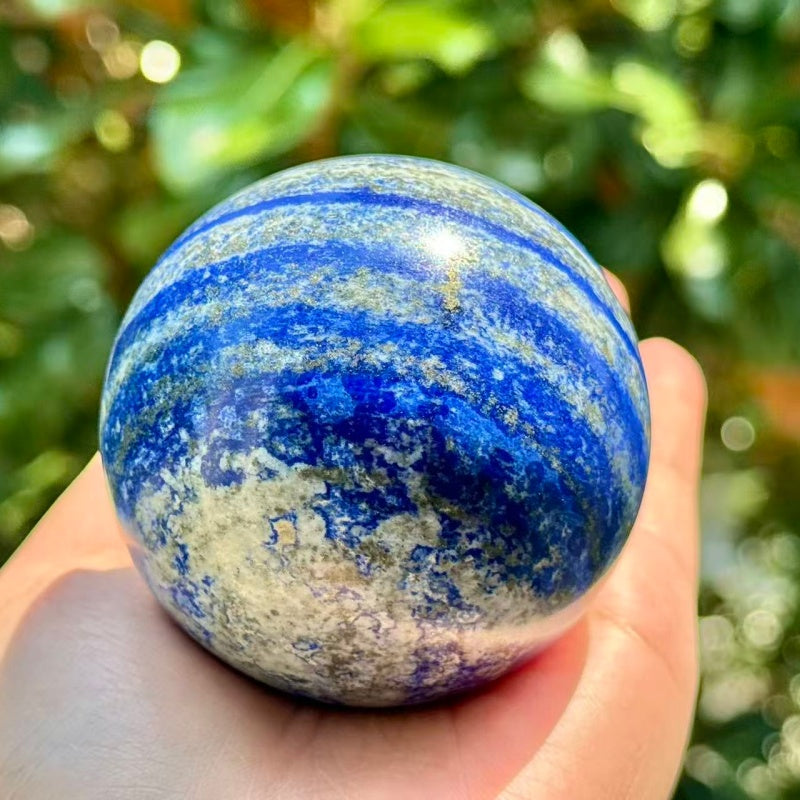 Natural Lapis Lazuli Sphere.
