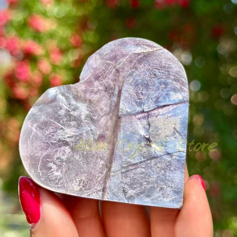 Healing Purple Mica Heart