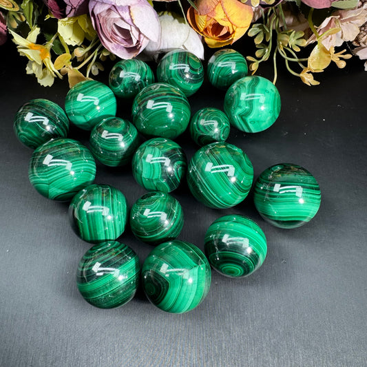 Mini Malachite Sphere