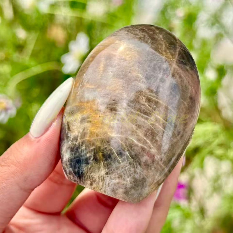 Black Moon Stone Decoration