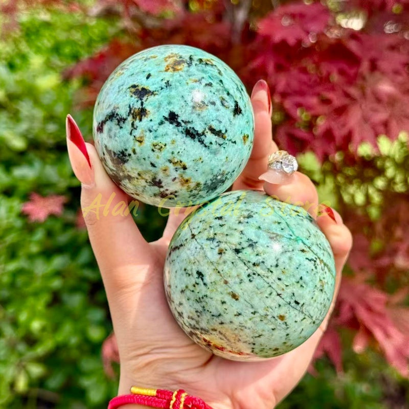 Natural Green Howlite Sphere.1PC