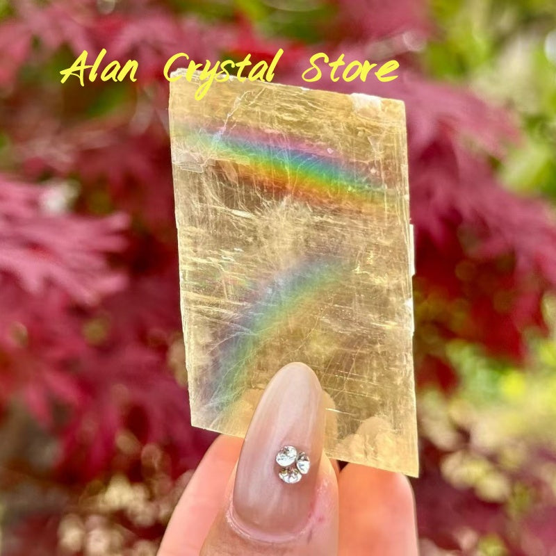 Rainbow Honey Calcite Free Form