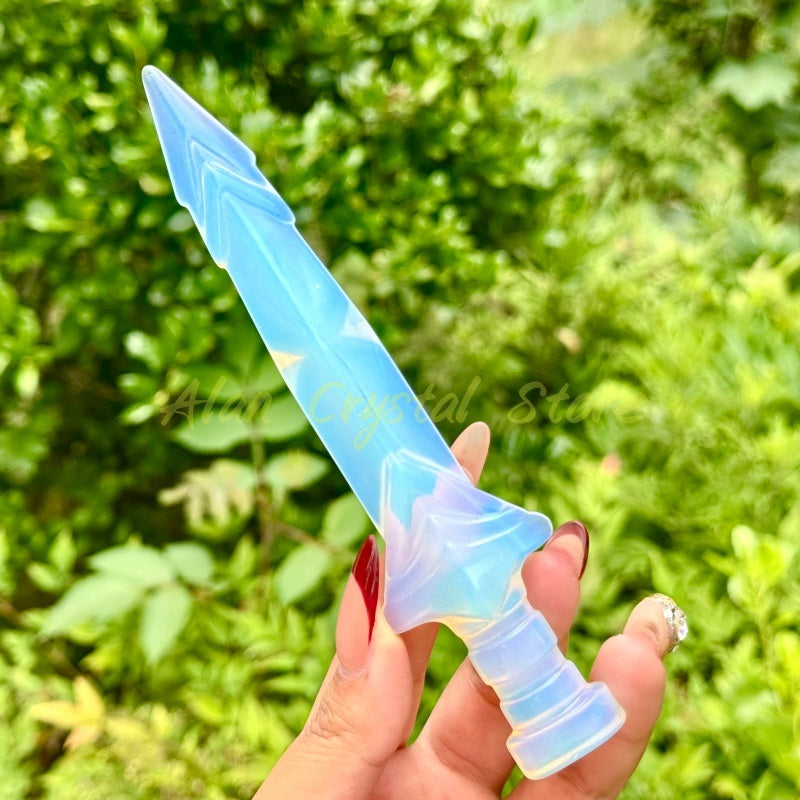 Opalite Sword Carving.1PC