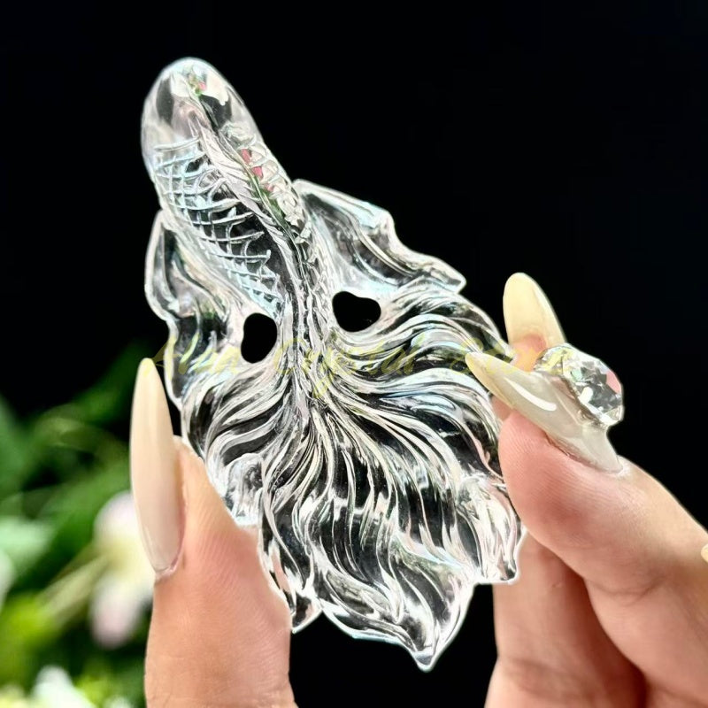 Natural Clear Quartz Koi,High Quality Clear Quartz.