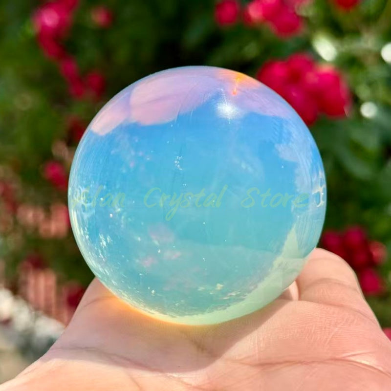 White Opal Sphere