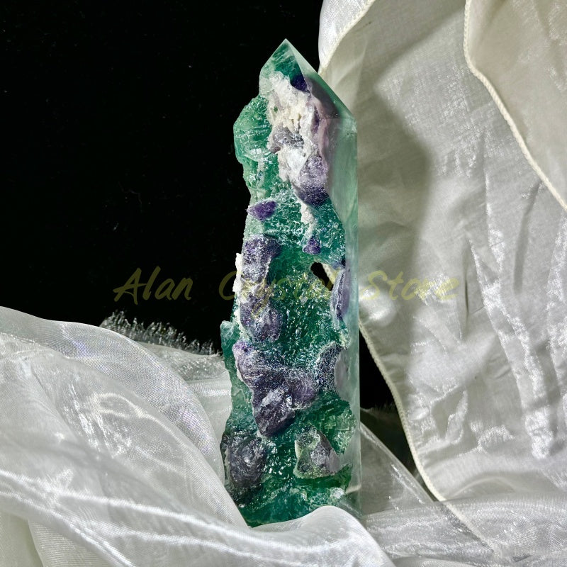 Natural Fluorite Specimen Tower.