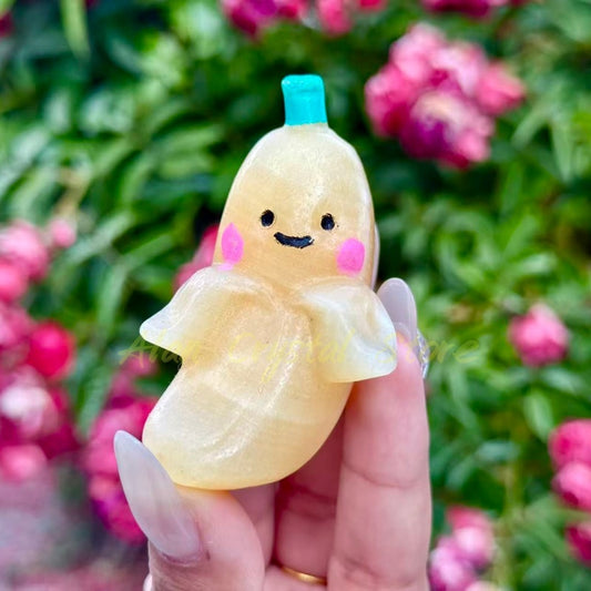 Cute Calcite Banana Carving