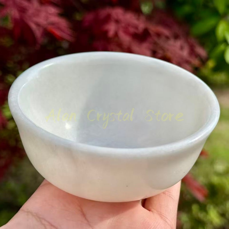 White Jade Bowl Carving