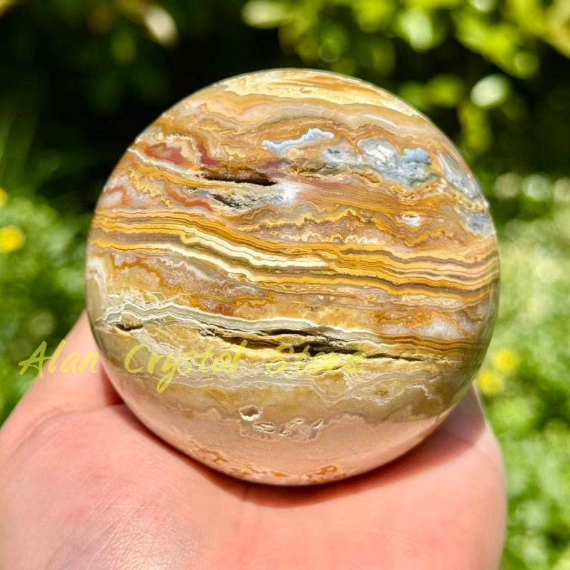 Natural Crazy Agate Sphere.1PC