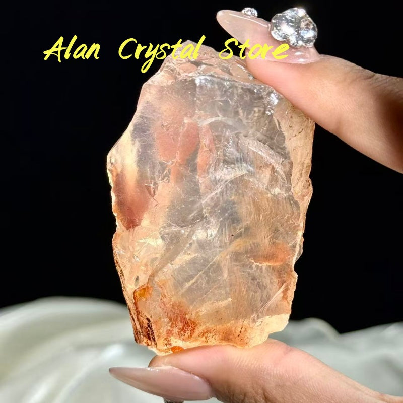 Red Fire Quartz Raw Stone