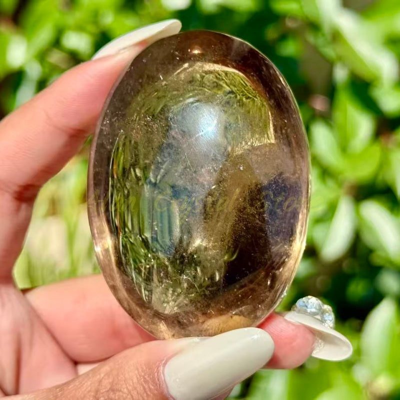 Smoky Quartz Palm Stone