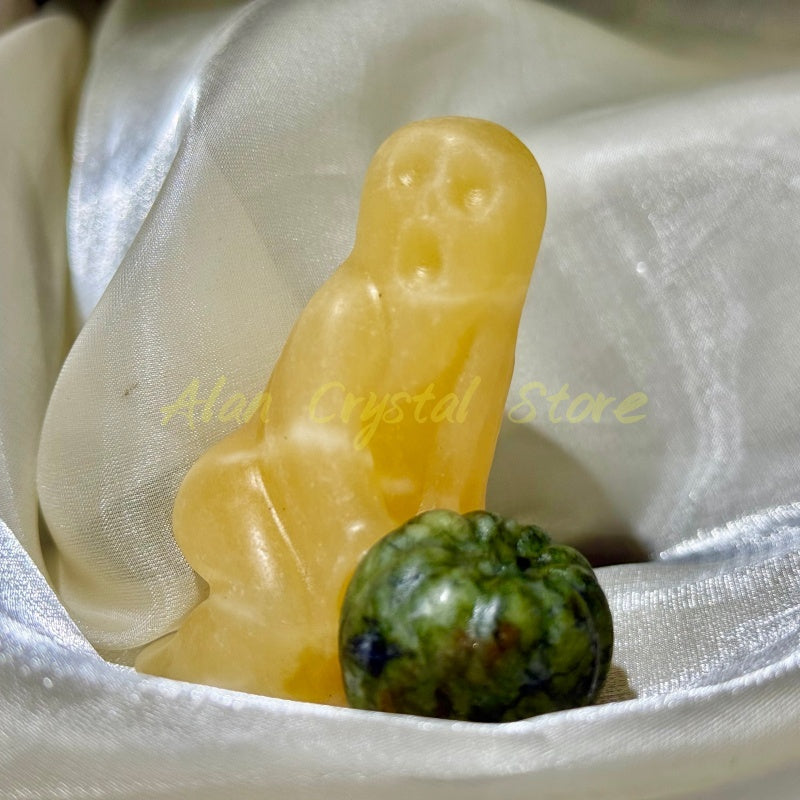 Natural Yellow Calcite Ghost.1PC