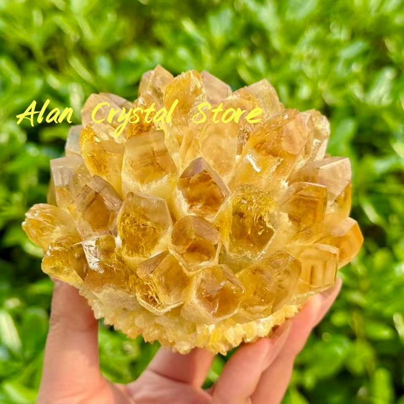 Yellow Pineapple Crystal Cluster