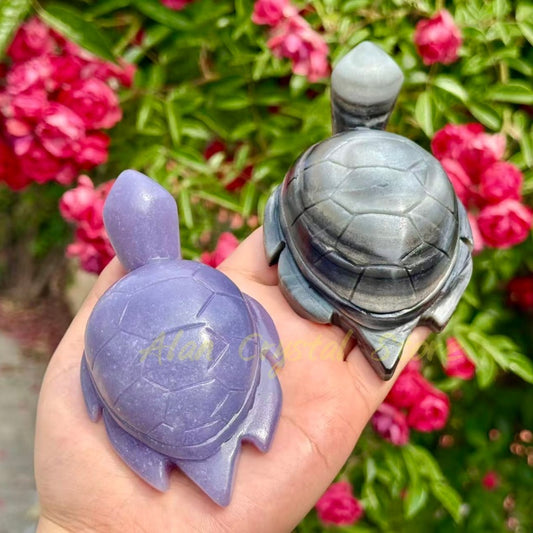 Mixed Material Turtle Carving
