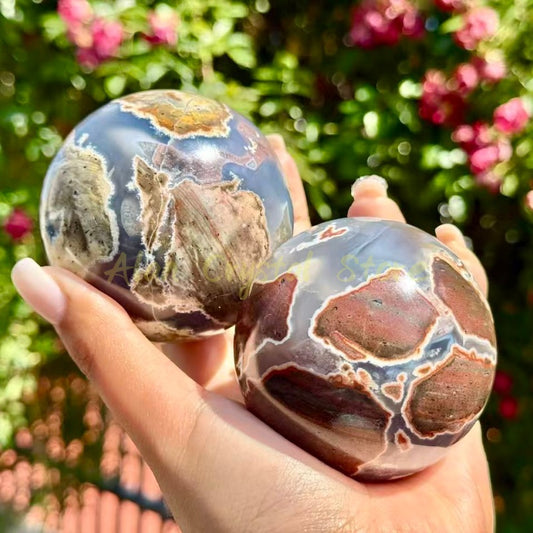 Football Agate Sphere