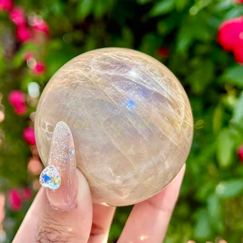 Blue Moon Stone Sphere