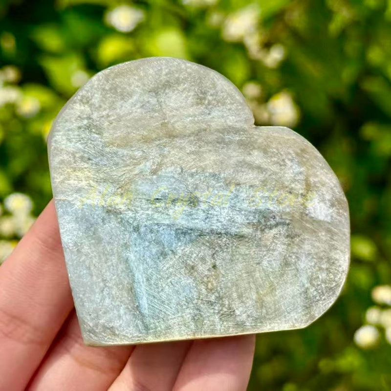 Natural Golden Mica Heart.